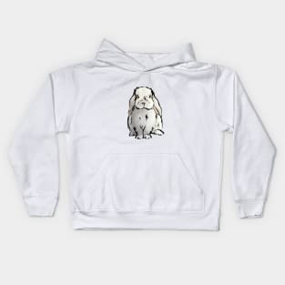 Lop eared bunny Kids Hoodie